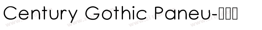 Century Gothic Paneu字体转换
